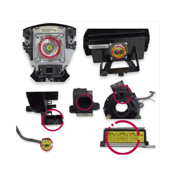 Kit Airbag Nissan March completo 2014 2015 2016 original usado - Imagem 8